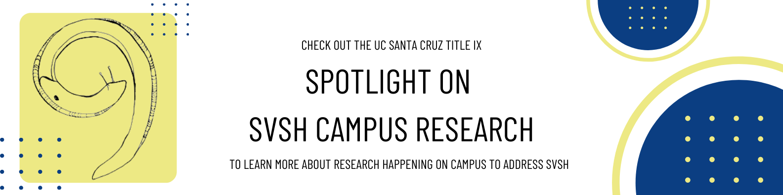 Check out the UC Santa Cruz Title IX Spotlight on SVSH Campus Research to learn more about research happening on campus to address SVSH